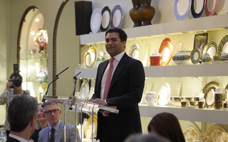 Jay Verjee speaking at the Clinton Foundation Dinner, The Rumi Foundation