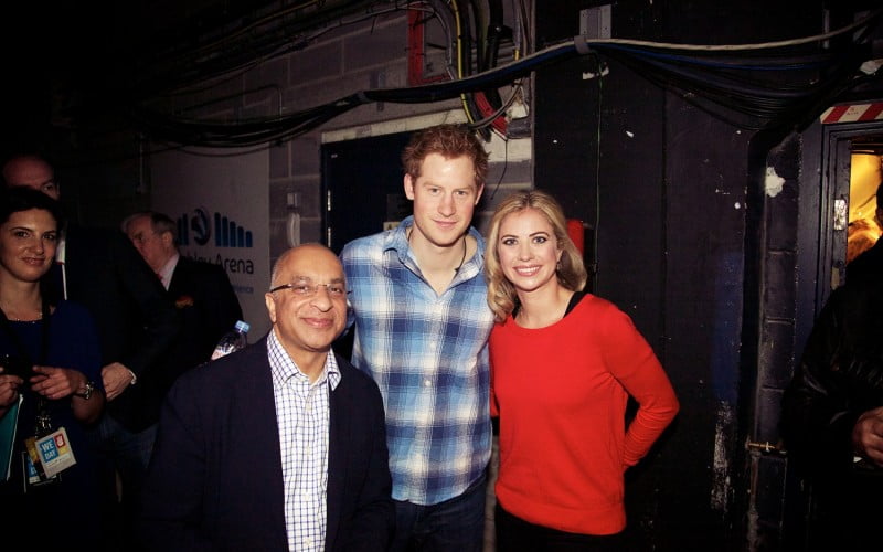 Rumi Verjee & Holly Branson with HRH Prince Harry