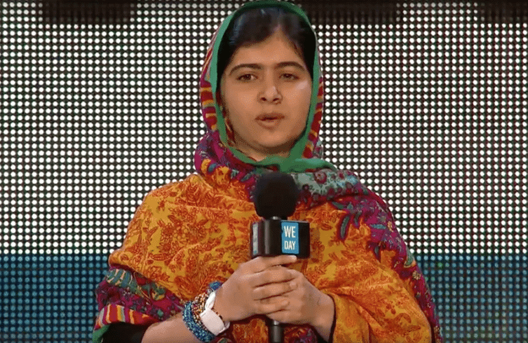Malala at We Day UK
