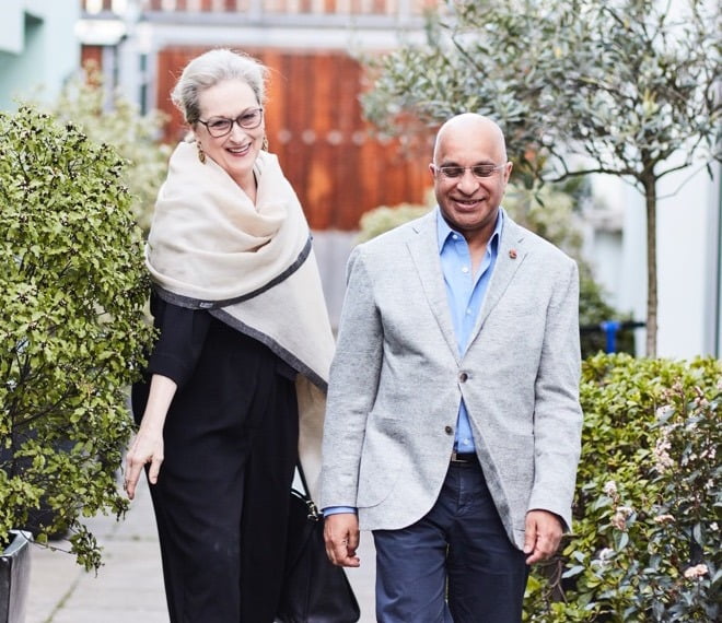 Rumi Verjee & Meryl Streep