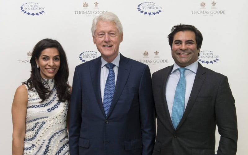 President Clinton and Jay Verjee