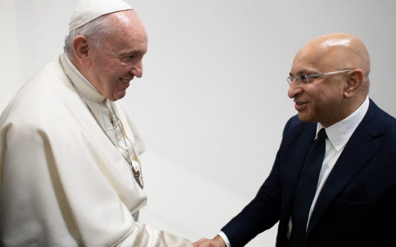 Lord Rumi Verjee and The Pope